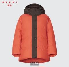 ユニクロ マルニ　ダウンジャケット　Lサイズ　オレンジ　新品未使用　タグ付き UNIQLO and MARNI」を実際着てみてわかったこと──GQエディター