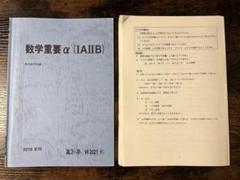 駿台テキスト夏期講習教材　数学重要a(IAⅡB)藤井先生プリント付き