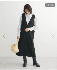 グリーンパークス　前後2WAYハーフZIPジャンパースカート　F