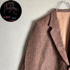 ✮テーラードジャケット　HARRIS TWEED　フランス製　グランパコア　XL