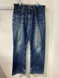 Levi's502 BIGE 赤耳 w34 Dark Navy] LEVI'S 502xx Made in Japan Red Ear Big E W34