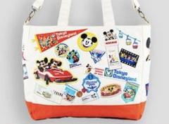 完売TDLファンダフル ディズニー 40周年記念トートバッグ 新品 新品タグ付き】ファンダフルディズニー 40周年 トートバッグ