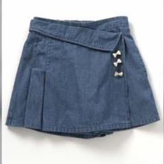 アプレレクール リボンボタンラップ風ショートパンツ 130 定価2970円