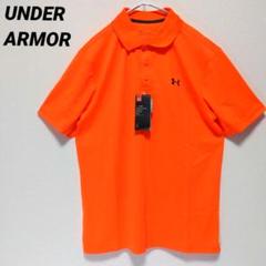 新品タグ付き　UNDER ARMOR　アンダーアーマー　Ｌ　オレンジ　ゴルフ