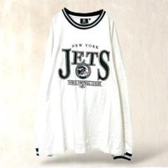 NFL ナショナルフットボールリーグ　長袖トップス　ロンT【L】白×緑　ロゴ刺繍