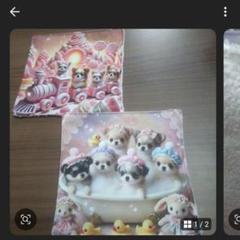 ハンドメイド♡タオルハンカチ(チワワ)
