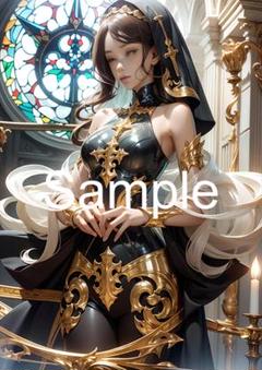 A4サイズアートポスター 1点もの 美女ポスター最高品質 C-D-６８
