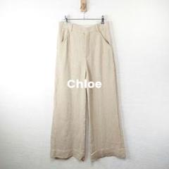 【リネン１００%】Chloe クロエ コーデュロイ ワイドパンツ　３６ メーカー直売所 リネン100%】Chloe クロエ コーデュロイ ワイド