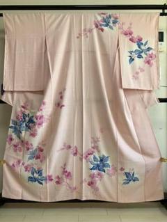 値下げ！斉藤三才 花柄刺繍飾り紋　 淡いピンクグラデ　訪問着 値下げ！斉藤三才 花柄刺繍飾り紋 淡いピンクグラデ 訪問着