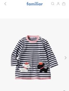 familiar ♡ ニット チュニック90 3段BIGロゴチュニックニット｜INGNI(イング) 公式通販｜INGNI STORE