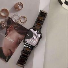 ❤️当日発送可❤ Applewatch アップルウォッチ ベルト 黒 茶