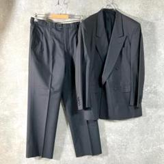 Christian Dior　スーツ　セットアップ　ダブル　ネイビー　ストライプ