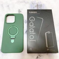 【MagSafe対応】iPhone15pro max ケース【グリーン】