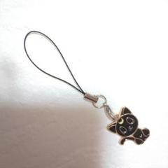 ハンドメイド】携帯ストラップ♪F19(ガラケー用猫のチャームキーホルダーアクセ)