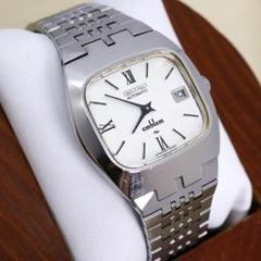 稼働 SEIKO emblem 腕時計 デイト 機械式 手巻き 日差あり2092
