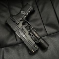 キャロム マルイSIG P226 アルミアウターバレル チャンバー刻印入り BK キャロムショット マルイ.P226 アルミアウターバレル.チャンバー