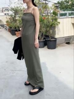 【美品】ミースロエ ジョーゼットカットソーキャミソールワンピース　Mサイズのサムネイル