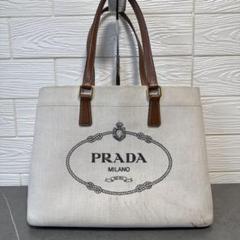 PRADA 麻バック　新品未使用 2025年最新】プラダ 麻 バッグの人気アイテム - メルカリ