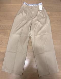 ESTACOT エスタコット　レディース　ワイドタックパンツ　ベージュ　L