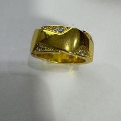 金 K18 0.32ct 刻印 ゴールド ダイヤモンド リング 遺品整理