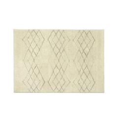 【新品未使用】unico ラグ　140×200　アランニット　アイボリー 新品未使用】unico ラグ 140×200 アランニット アイボリー