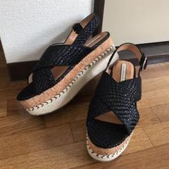新品 ZARA プラットフォーム 厚底サンダル 39 moussy SLY