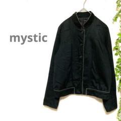 【mystic/ミスティック】ジャケット ジャンパー ブルゾン 薄手 黒 裏地有