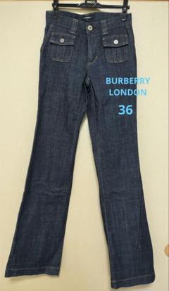 BURBERRY - BURBERRY バーバリー デニムパンツ フレア ブーツ