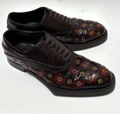 PRADA プラダ　26cm　ドレスシューズ 　美品 PRADA - PRADA プラダ ビジネス・ドレスシューズ 26cm 黒 【古着