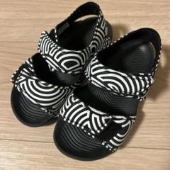 adidas 幾何学模様 サンダル 17cm