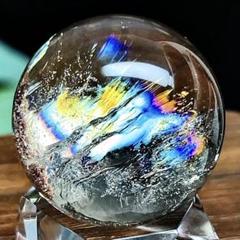 茶水晶       (クォーツ)大粒 レア！・マダガスカル産]クォーツインクォーツ丸玉/スフィア