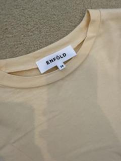 エンフォルド ENFOLD 変形オーバーサイズTシャツ ベージュ 38 エンフォルド ENFOLD 変形オーバーサイズTシャツ ベージュ 38