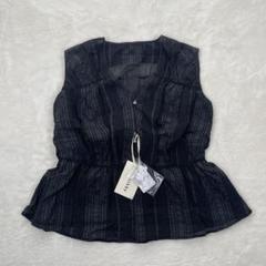 新品　24年 BLACK BY MOUSSY sheer check tops