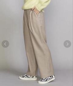 美品　ユナイテッドアローズ♡ワイドパンツ　ベージュ UNITED ARROWS - BEAUTY & YOUTH ビューティ&ユース