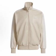 新品L Adidas フェイクレザー ファイヤーバード ベージュIZ4036