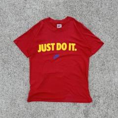 80s nike tシャツ just do it ゴツNIKE 風車ロゴ　半袖
