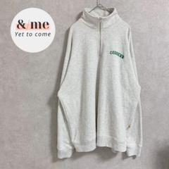 モノマート　CODDERR ハーフジップスウェット　ビッグシルエット　ロゴ刺繍