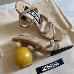 JACQUEMUS ジャックムス サンダル BEIGE LEATHER 38 JACQUEMUS ジャックムス サンダル BEIGE LEATHER 38 - メルカリ