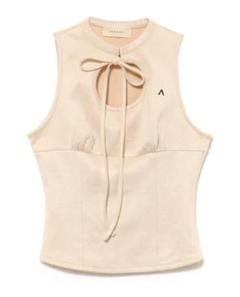 【タグ付き新品】andmary Retty silky tank beige