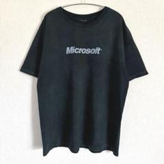 マイクロソフト　半袖カットソー　Y2K　00sビンテージ　着用感短丈XL相当