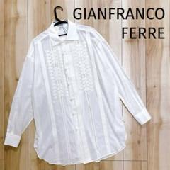 レア✨GIANFRANCO FERRE ドレスシャツ　シャツ　刺繍　ヴィンテージ