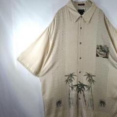 【美品】キューバ　レーヨン100%　バンブー柄　STJOHNSBAY　竹柄