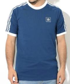 レアモデル&カラーadidasリンガーTシャツ半袖スリーライン　トレフォイル　L