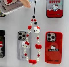Hello Kitty ビーズスマホストラップ