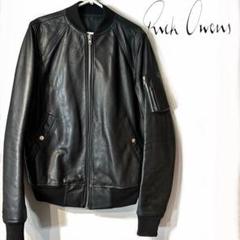 リックオウエンス 16SS レザーボンバージャケット - メルカリ