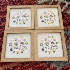 刺繍パネル ひな祭り 4枚