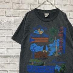 USA製90sヴィンテージTシャツ！シングルステッチ　グレー半袖古着　M27