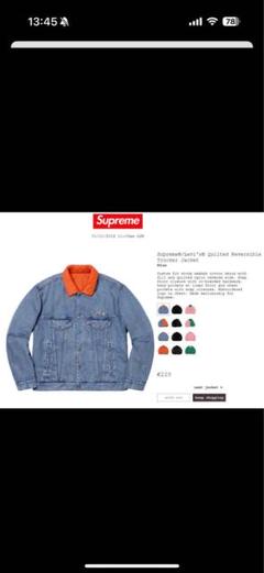 Levi's Supreme コラボ デニムジャケット L 花柄 リーバイス Levi's シュプリーム SUPREME 17AW Snakeskin