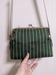 1796.ハンドメイド18cmがま口バッグフランシュリッペ