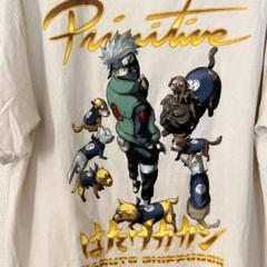 【Primitive 】はたけカカシ & 忍犬Tシャツ（海外正規品）XLサイズ